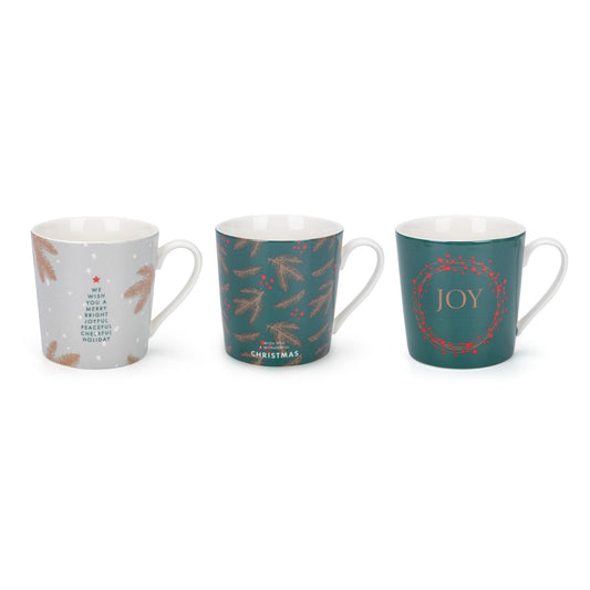 Festive Fir Set of 6 Mugs