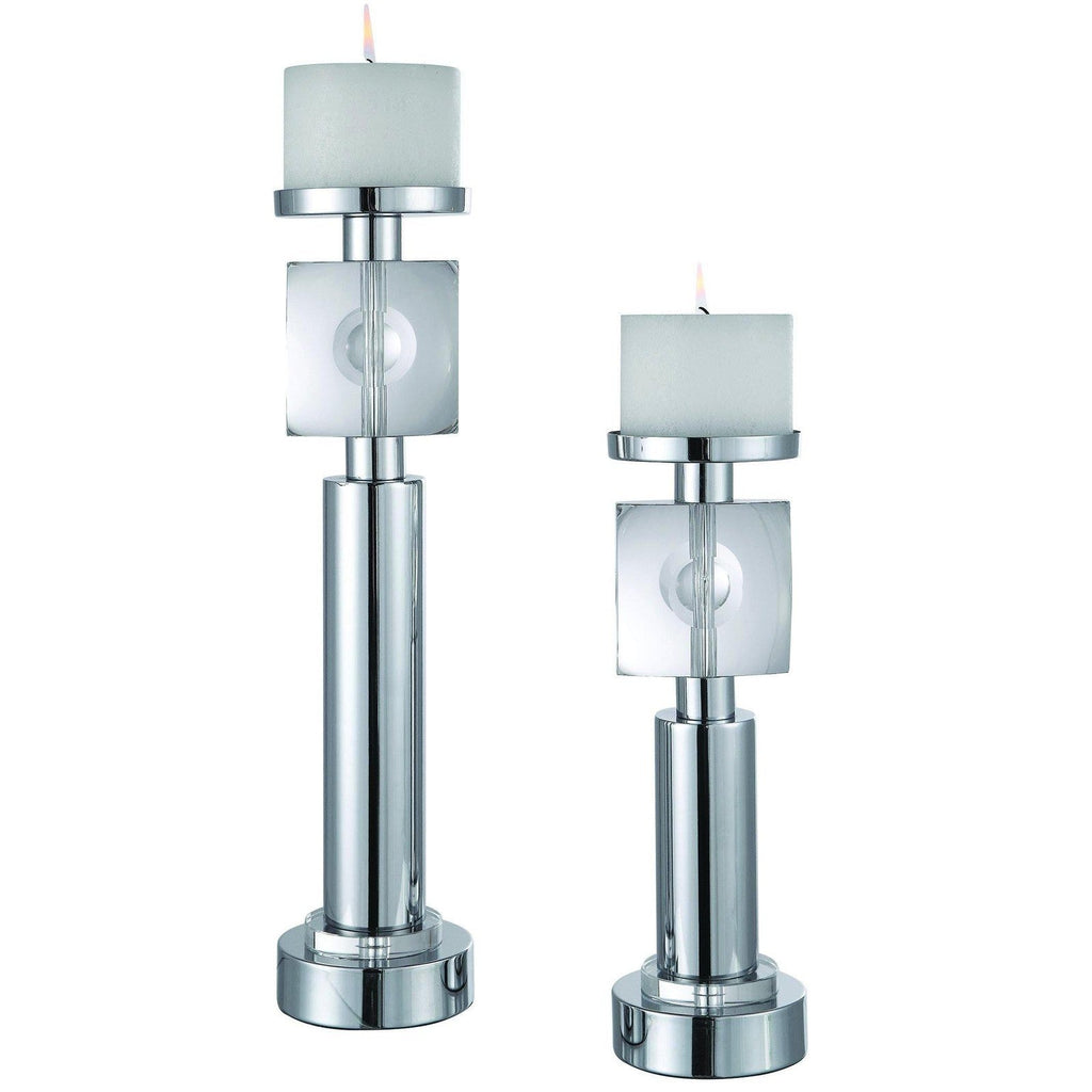 Kyrie Candleholder Set/2 (17560) - Mindy Brownes Interiors - Genesis Fine Arts 