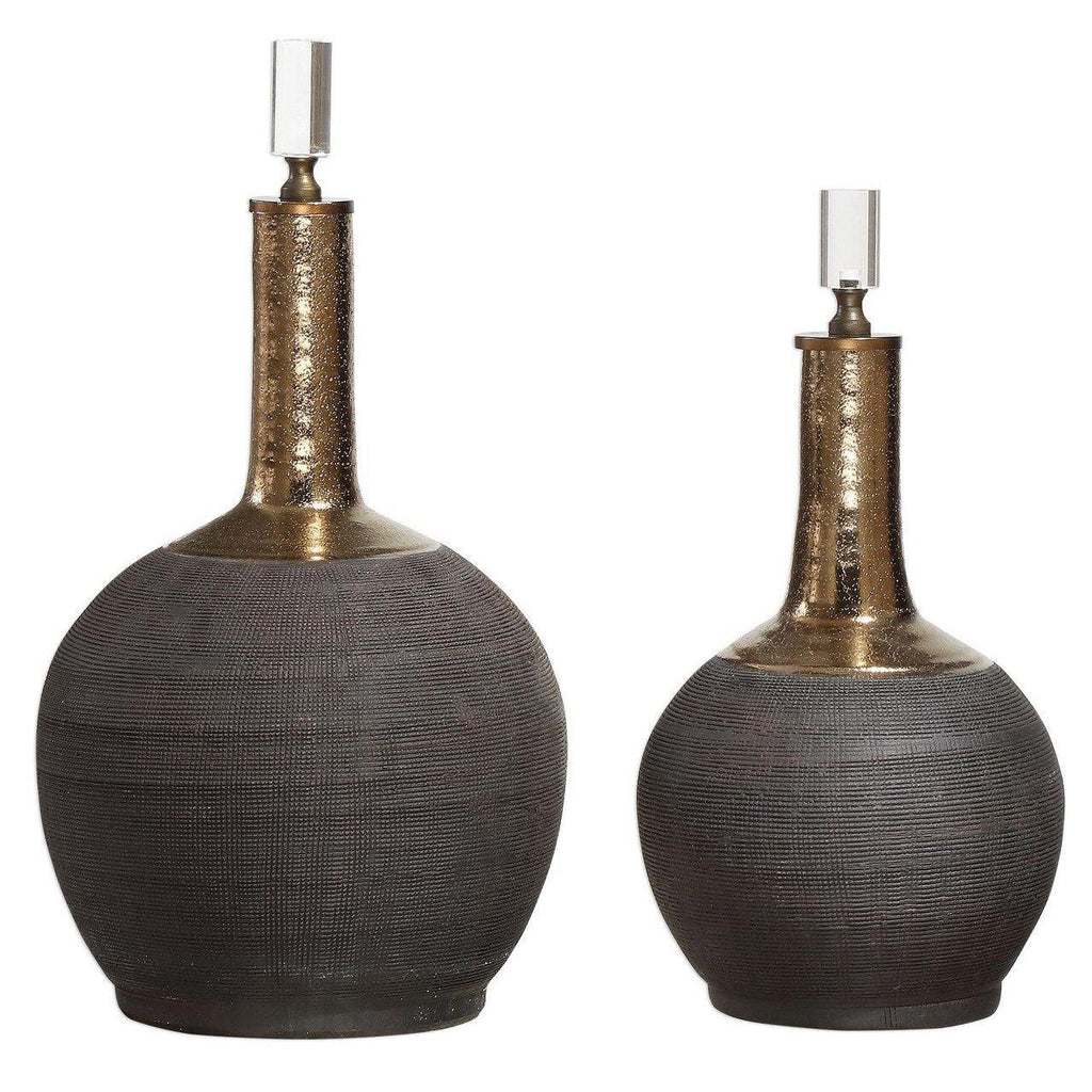 Arnav Bottles (Set of 2)  -  18923 - Mindy Brownes Interiors - Genesis Fine Arts 