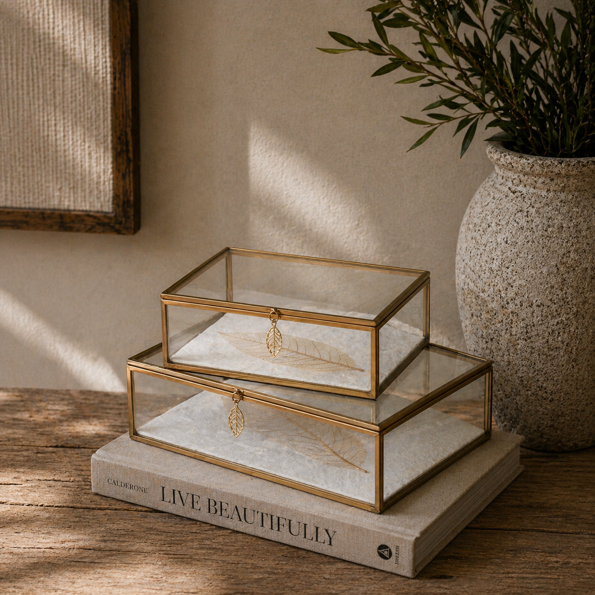 Leaf Glass Box Small