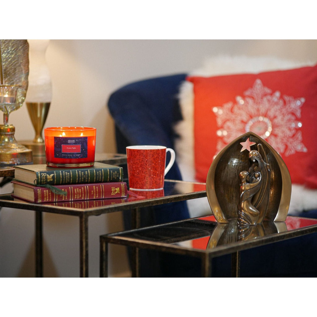 Mindy Brownes Interiors- Midnight Blue & Red Berry Christmas Cups Set- SHM009