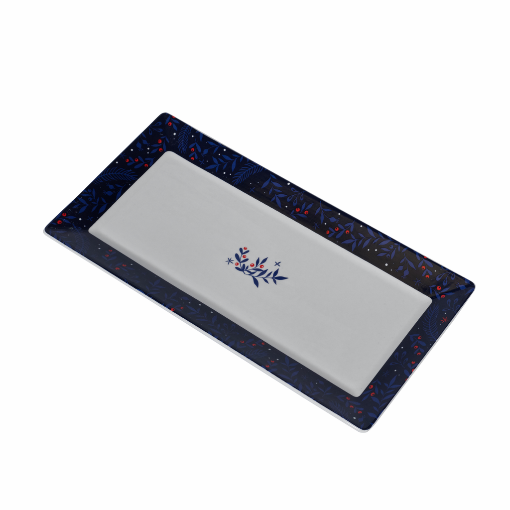 Mindy Brownes Interiors Christmas Platters- Midnight Blue Platter 2- SHM011
