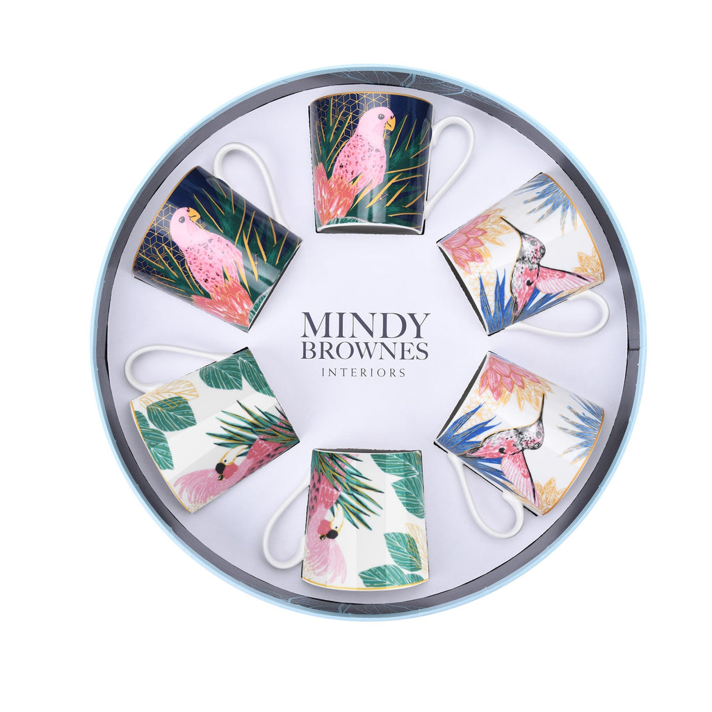 Mindy Brownes Interiors-Tropical Cups Set- SHM006